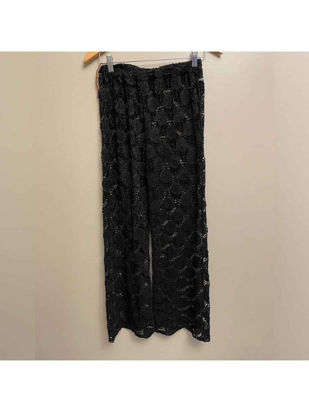 Blue Island Black Sheer Lace Pants